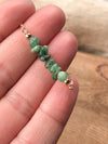 Raw Emerald Necklace - May Birthstone Necklace - Taurus