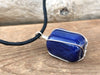 Wire Wrapped Sodalite Pendant Necklace - Throat Chakra Stone Necklace