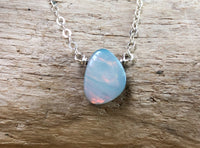 Natural Opal Doublet Necklace - October Birthstone Necklace