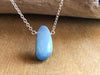 Large Opal Pendant Necklace - Libra Zodiac Necklace