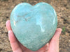 Amazonite Heart 93mm XQ - Heart and Throat Chakra