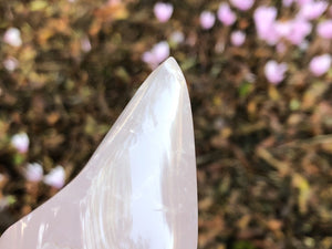 Rose Quartz Crystal Flame 111mm