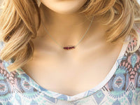 Raw Pink Tourmaline Necklace - October Birthstone