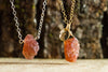 Raw Sunstone Necklace - Raw Crystal Jewlery - Personalized and Custom Jewelry - Sunstone Jewelry