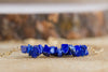 Raw Lapis Lazuli Bar Necklace - Raw Stone Necklace - September Birthday Gift for Her - Lapis Lazuli Jewelry - September Birthstone Necklace