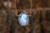 Rainbow Moonstone Pendant Necklace