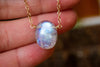 Rainbow Moonstone Pendant Necklace