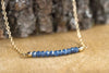 Dainty Sapphire Bar Necklace - September Birthstone Necklace