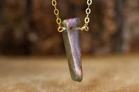 Gold Labradorite Necklace