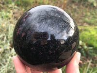 Large Rhodonite Sphere 3.3" AEA - Heart Chakra Stone