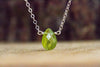 Peridot Necklace - Peridot Jewelry - Gift for Leo Zodiac - August Birthstone Necklace for Her - Crystal Necklace