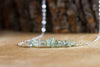 Raw Aquamarine Crystal Bar Necklace - March Birthstone - Pisces Zodiac - Throat Chakra