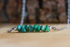 Raw Emerald Necklace - May Birthstone Necklace - Taurus