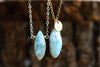 Larimar Pendant Necklace - Throat Chakra Necklace