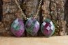 Ruby in Zoisite Necklace - July Birthstone