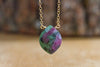 Ruby in Zoisite Necklace - July Birthstone