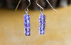 Raw Amethyst Earrings - Aquarius Zodiac Gift for Her