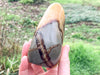 Septarian Nodule Stone 107mm - Yellow Calcite - Dragon Stone