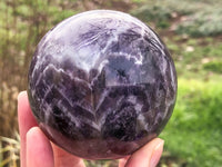 Amethyst Sphere 76mm - Chevron Amethyst Crystal Ball