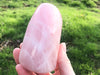 Rose Quartz Freeform 88mm - Selfstanding Altar Decor - Crystal Grid