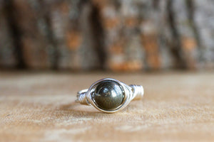 Pyrite Ring - Pyrite Jewelry - Crystal Ring - Ring for Her or Him - Statement Ring