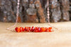 Raw Carnelian Bar Necklace