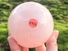 Rose Quartz Sphere 75mm - Altar Tools