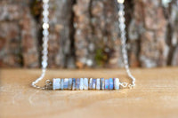 Raw Opal Necklace - October Birthstone Necklace for Libra