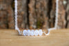 Rainbow Moonstone Bar Necklace - June Birthstone - Gemini Zodiac - Crown Chakra