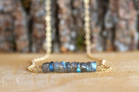 Raw Labradorite Necklace