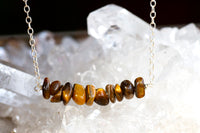 Raw Tiger's Eye Gemstone Necklace