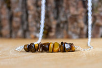 Raw Tiger's Eye Gemstone Necklace