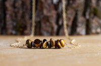 Raw Tiger's Eye Gemstone Necklace