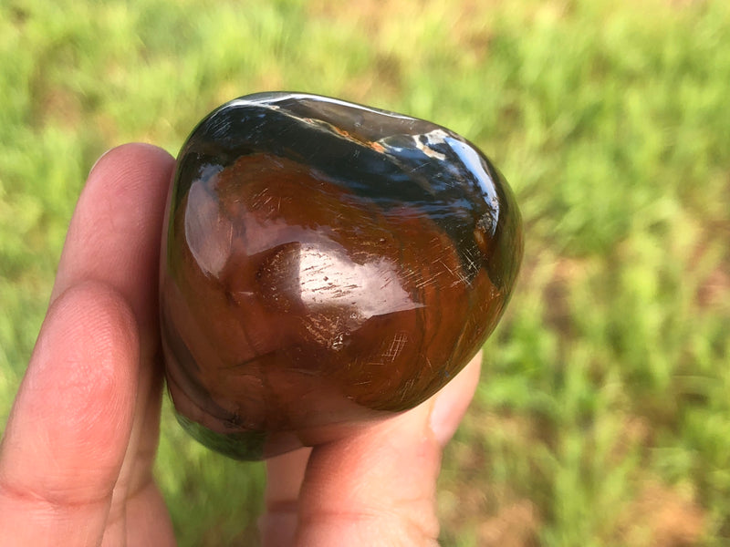 Polychrome Jasper Palm Stone 72mm