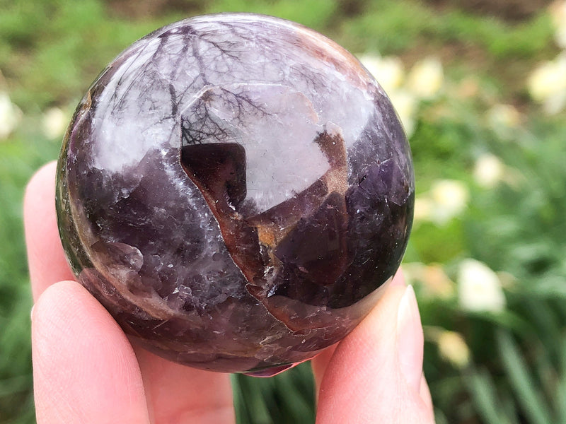 Amethyst Sphere with Inclusions 48mm - Amethyst Crystal Ball