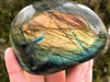 Labradorite Palm Stone 80mm - Labradorite Gallet