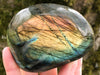 Labradorite Palm Stone 80mm - Labradorite Gallet
