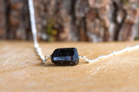 Raw Black Tourmaline Necklace - Empath Protection - EMF