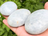 Blue Calcite Palm Stone Gallet