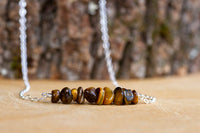 Raw Tiger's Eye Gemstone Necklace