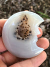 Dendritic Agate Druzy Moon Carving 59mm