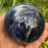 Sodalite Sphere 71mm - Sodalite Ball - Crystal Grid Tools