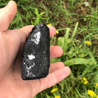 Raw Black Tourmaline Self Standing Crystal 66mm