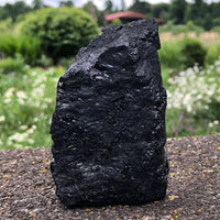 Raw Black Tourmaline Self Standing Crystal 97mm