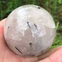 Tourmalinated Quartz Sphere 64mm ADS