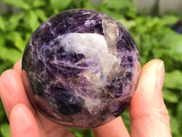 Amethyst Sphere 58mm - Chevron Amethyst Ball