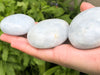 Blue Calcite Palm Stone Gallet