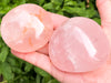 Rose Quartz Palm Stone - Heart Chakra Crystal - Healing Crystals
