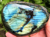 XXL Labradorite Palm Stone 92mm