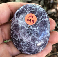 Lepidolite Palm Stone